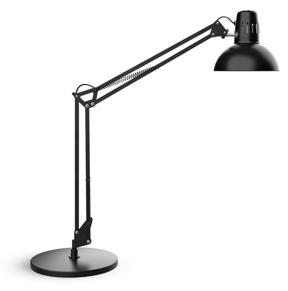 Maul Lampa de birou cu LED MAULstudy, negru, oțel, 49 cm, E27, Negru, Studiu / Birou, Metal
