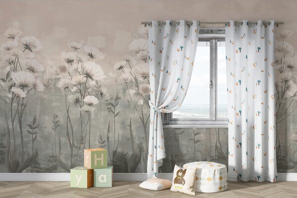 Fototapet Flori delicate în tonuri moi, Fototapet natură, Fototapet populare, w02629v2 - Tapeko.ro