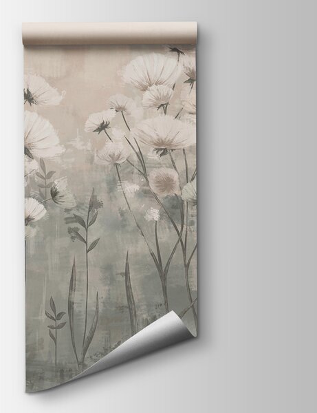 Fototapet Flori delicate în tonuri moi, Fototapet natură, Fototapet populare, w02629v2 - Tapeko.ro