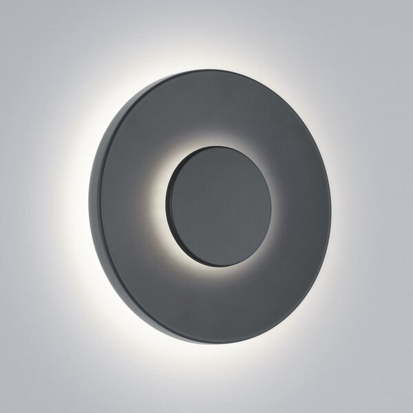 Helestra Lampă LED pentru exterior BUD 44, nu dimabil, gri, IP65, Gri, Aluminiu, Modern
