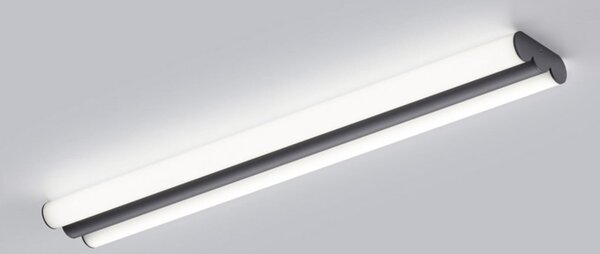 Helestra Lampa cu oglindă LED LOOM, lungime 60 cm, negru, IP44, Negru, Baie, Metal