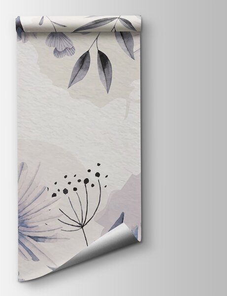 Fototapet Design floral delicat în acuarelă, Fototapet acuarelă, Fototapet populare, w02650v1 - Tapeko.ro