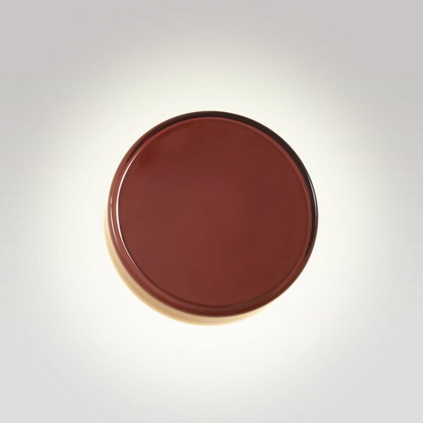 MARSET aplică de perete LED Caramel, maro, Ø 22 cm, TRIAC, sticlă, reglabil, Maro / Rugină, Camera de zi / sufragerie, Sticlă, Design