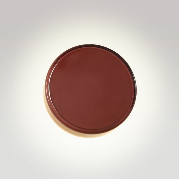 MARSET Aplică LED Caramel, maro, Ø 28 cm, TRIAC, sticlă, reglabil, Maro / Rugină, Camera de zi / sufragerie, Sticlă, Design