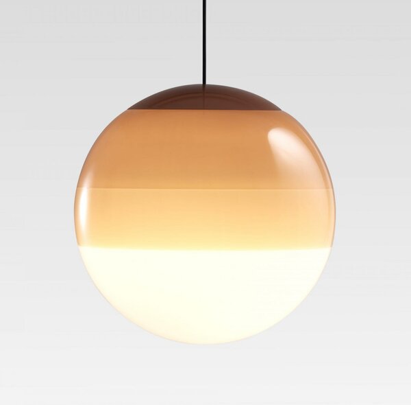 MARSET Lampă suspendată LED Dipping Light, Ø 13 cm, culoare crem, reglabil, Bej, Camera de zi / sufragerie, Sticlă, Design, glob