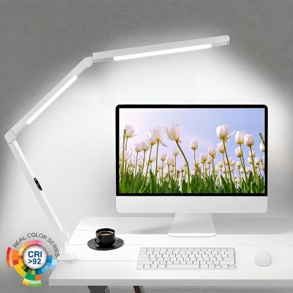 Brilagi-LED Lampă de masă tactilă reglabilă VARIO LED/12W/230V 3000-6500K albă