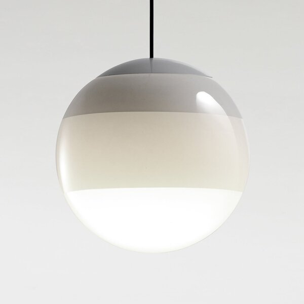 MARSET Lampă suspendată LED Dipping Light Ø 13 cm albă, reglabil, Alb, Camera de zi / sufragerie, Sticlă, Design, glob