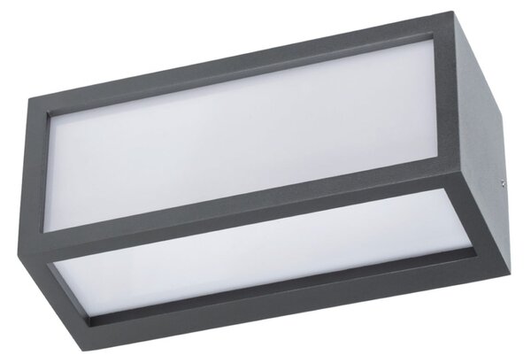 G & L Handels GmbH Lampă de exterior 400157, antracit, aluminiu, lungime 25,2 cm, IP54, Negru, Aluminiu