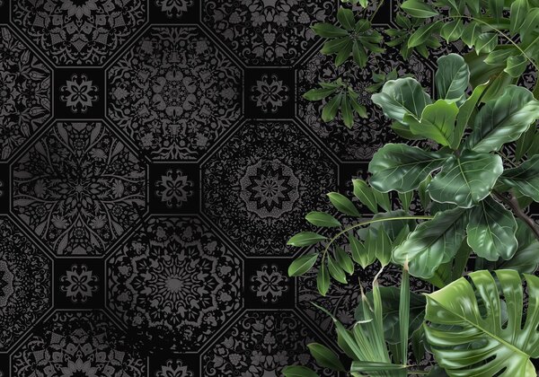 Fototapet Modelele elegante se îmbină cu vegetația luxuriantă, Fototapet natură, Fototapet populare, w08647 - Tapeko.ro
