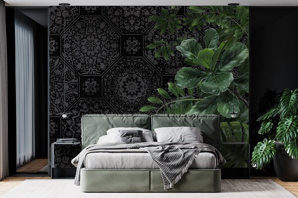 Fototapet Modelele elegante se îmbină cu vegetația luxuriantă, Fototapet natură, Fototapet populare, w08647 - Tapeko.ro
