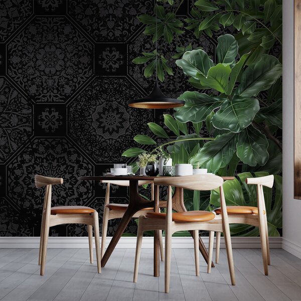 Fototapet Modelele elegante se îmbină cu vegetația luxuriantă, Fototapet natură, Fototapet populare, w08647 - Tapeko.ro