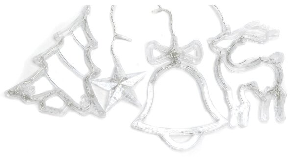 Aigostar - Guirlandă LED de exterior pentru Crăciun 120xLED/6W/230V/8 funcții 3x0,6m IP44 alb rece+telecomandă