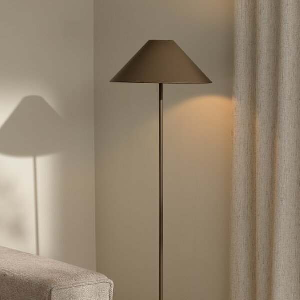 Globen Lighting lampadar Cannes, maro, metal, 140 cm, Maro / Rugină, Camera de zi / sufragerie, Metal, Scandinavă