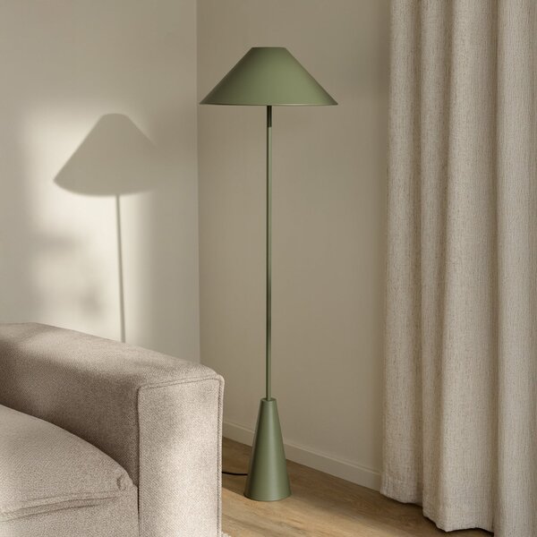 Globen Lighting lampadar Cannes, verde, metal, 140 cm, Verde, Camera de zi / sufragerie, Metal, Scandinavă