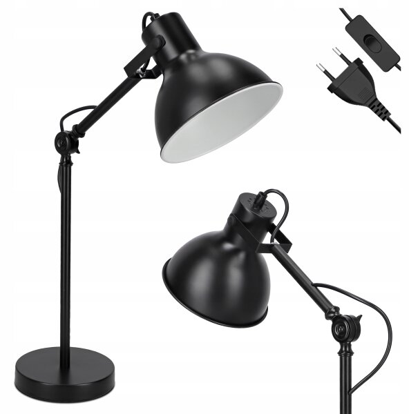 Lampă de masă 1x E27, 40W, 230V, neagră