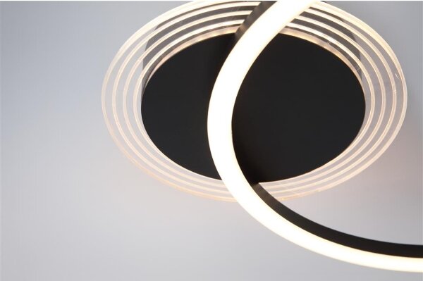 Searchlight 13650BK - Plafonieră LED dimmabilă CONTOUR LED/24W/230V 3000K