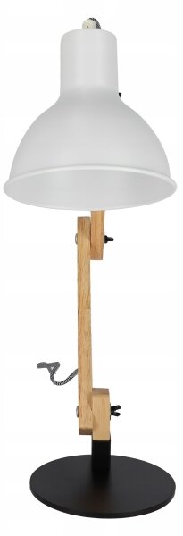 Lampă de masă 1xE27/40W/230V albă/neagră