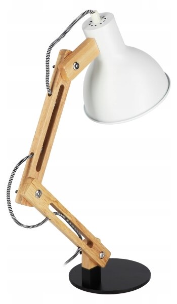 Lampă de masă 1xE27/40W/230V albă/neagră