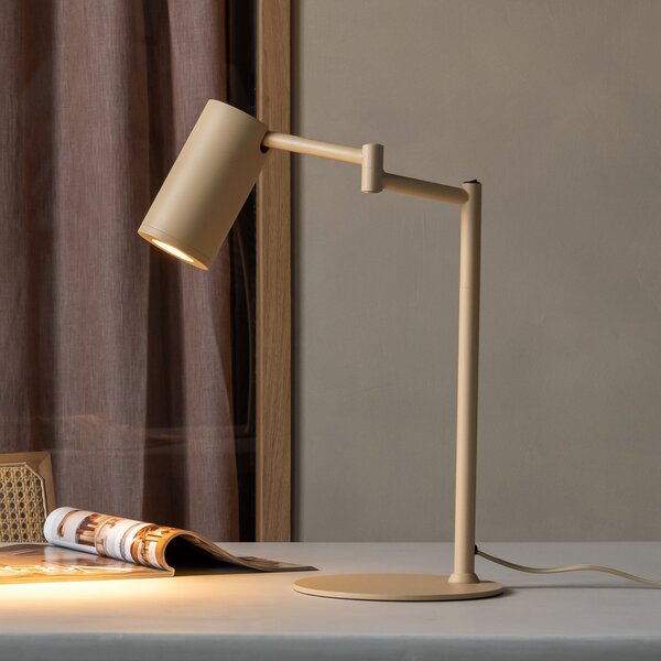 IT´S ABOUT ROMI IT'S Lampă de masă Bilbao, bej, înălțime 48 cm, Bej, Camera de zi / sufragerie, Metal, Modern