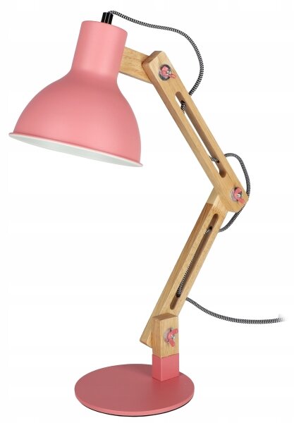 Lampă de masă 1 x E27, 40 W, 230 V, roz