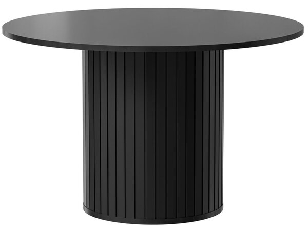 Masă de dining rotundă ZANTE ZA8, neagră (120 cm)