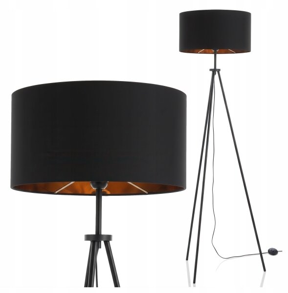 Lampadar 1xE27/40W/230V negru