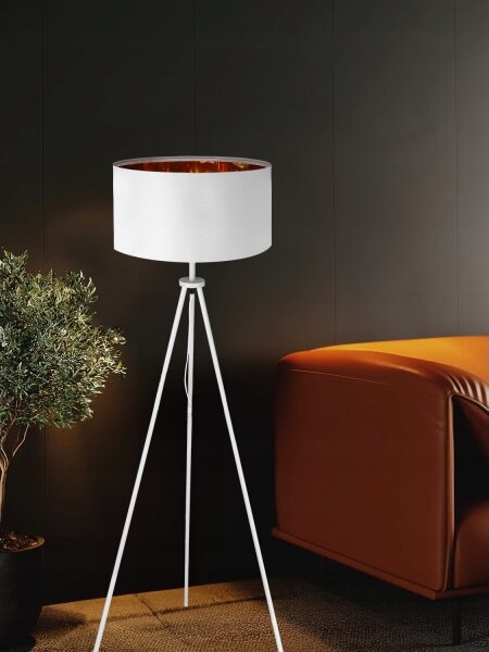 Lampă de podea albă 1xE27/40W/230V