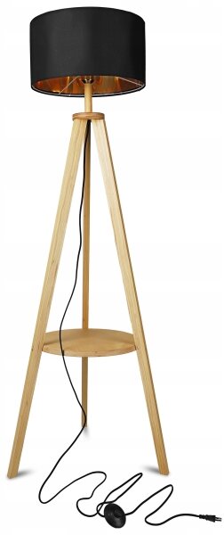 Lampă de podea 1xE27/40W/230V neagră