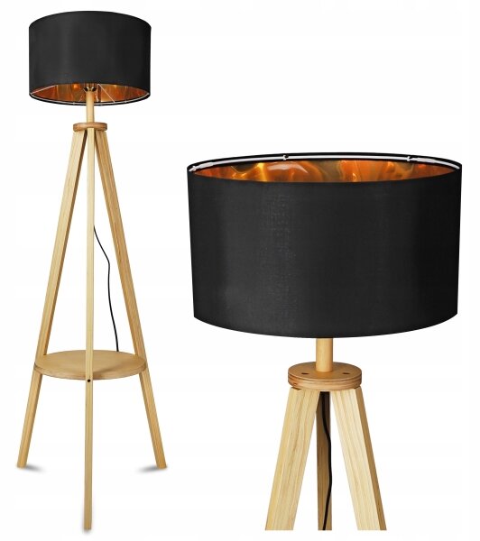 Lampă de podea 1xE27/40W/230V neagră