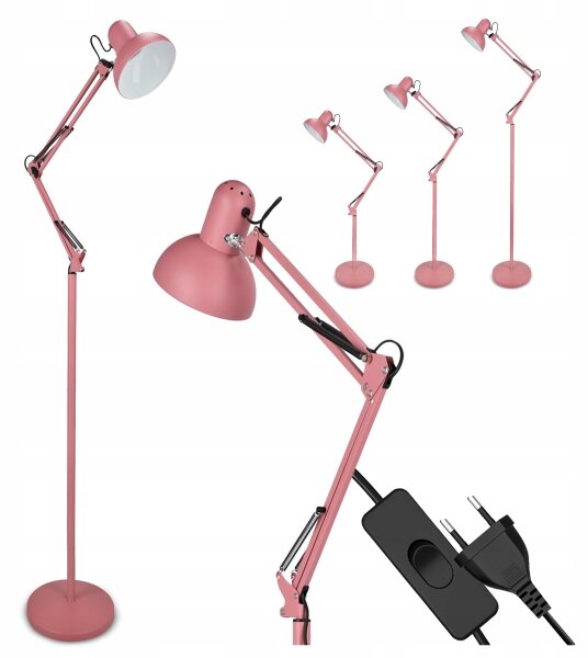 Lampă de podea 1xE27/40W/230V roz