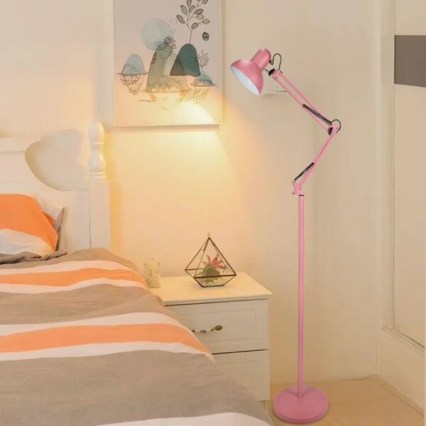 Lampă de podea 1xE27/40W/230V roz