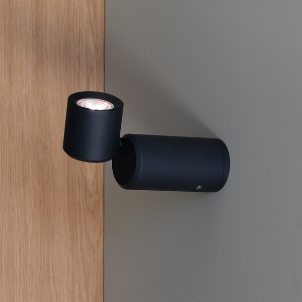 IT´S ABOUT ROMI IT'S Lampă de birou cu LED-uri Milan, negru, 19 cm, reglabil, Negru, Camera de zi / sufragerie, Aluminiu, Modern