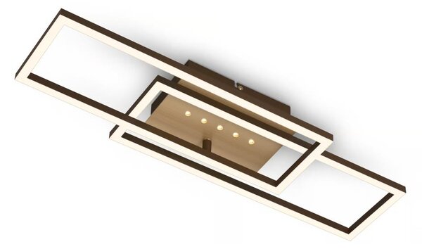 Brilo - Plafonieră dimabilă LED/30W/230V 3000K maro