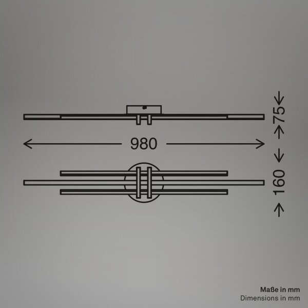 Brilo - Plafonieră LED TINKA LED/30W/230V 3000K cupru