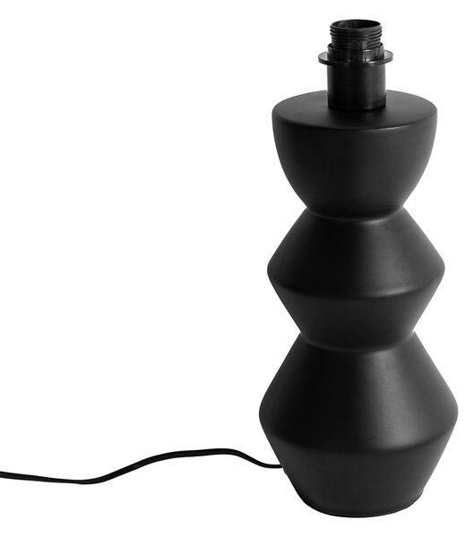 Lampa de masa design ceramica neagra 16 cm fara abajur - Alisia