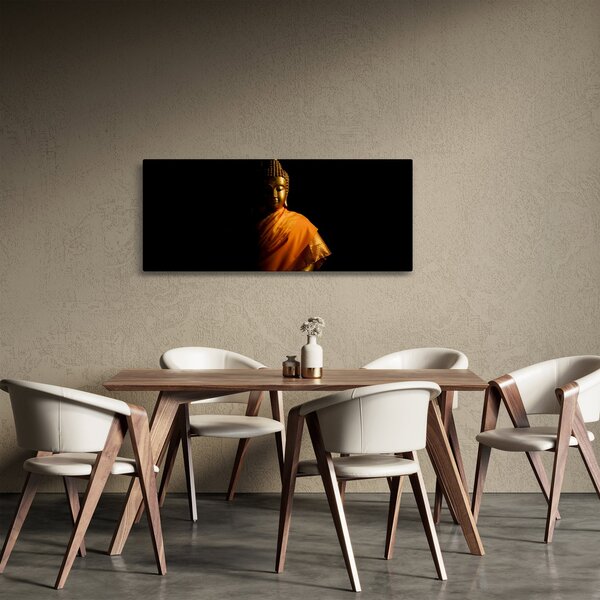 Tablou - Statuia lui Buddha de aur (120x50 cm)