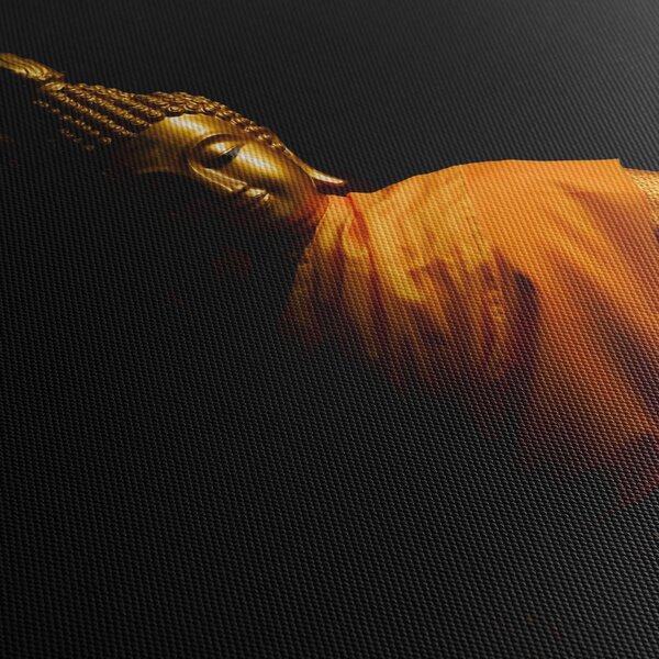 Tablou - Statuia lui Buddha de aur (90x60 cm)