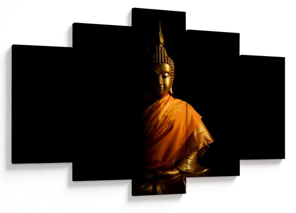 Tablou - Statuia lui Buddha de aur (150x105 cm)