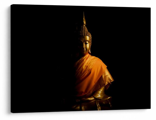 Tablou - Statuia lui Buddha de aur (70x50 cm)