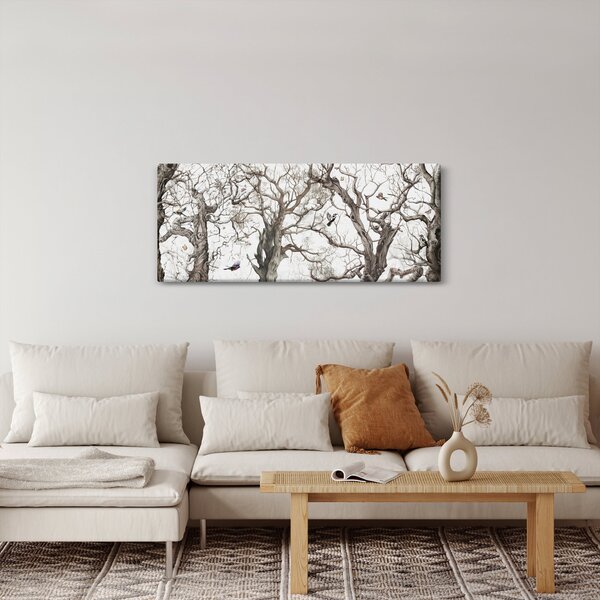Tablou - Model de pădure, desen (120x50 cm)