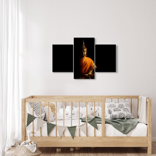 Tablou - Statuia lui Buddha de aur (90x60 cm)