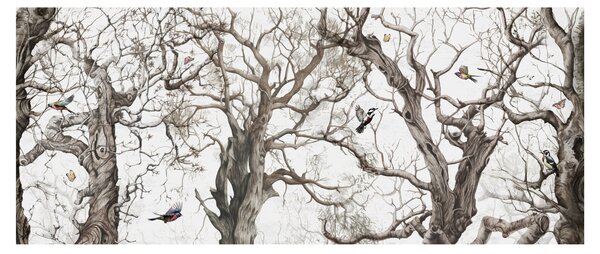 Tablou - Model de pădure, desen (120x50 cm)