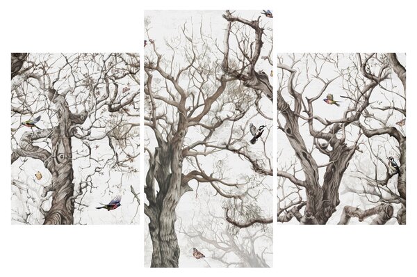 Tablou - Model de pădure, desen (90x60 cm)