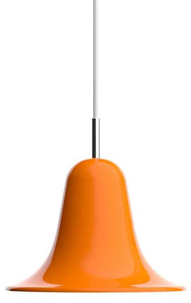 Verpan Lampă suspendată Pantop, portocaliu, Ø 23 cm, metal, E14, reglabil, Portocaliu, Camera de zi / sufragerie, Metal, Design