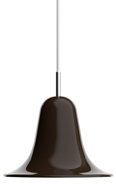 Verpan Lampă suspendată Pantop, maro, Ø 23 cm, metal, E14, reglabil, Maro / Rugină, Camera de zi / sufragerie, Metal, Design