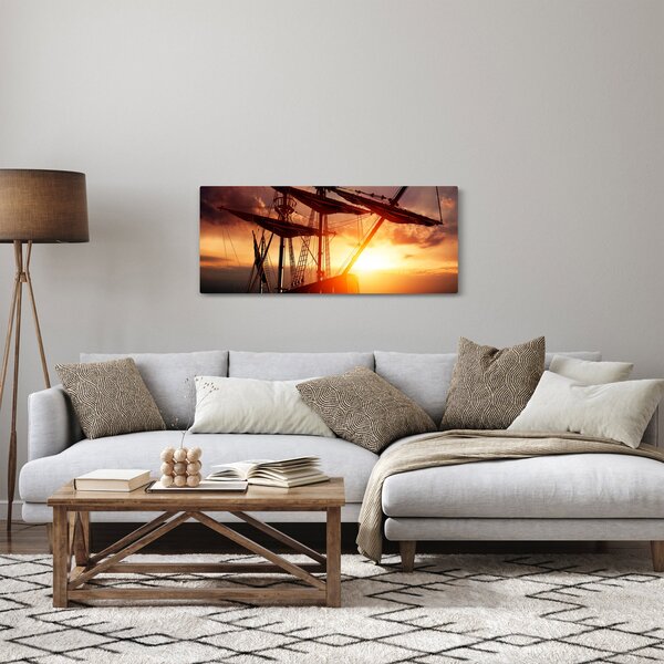 Tablou - Navă de pirați veche (120x50 cm)