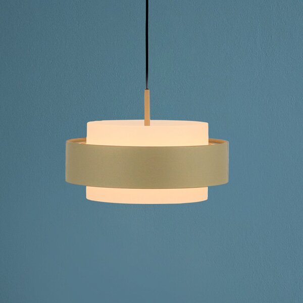 Schöner Wohnen lampă suspendată LED Elmo, Sandbrise, 1 bec, 3000 K, reglabil, Bej, Camera de zi / sufragerie, Metal, Modern