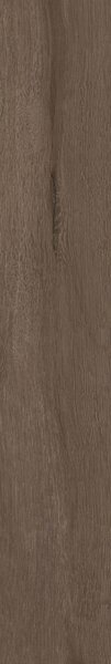 Gresie portelanata interior-exterior Kai Ceramics Pine, brown, aspect de parchet, finisaj mat, 20,4 x 120,4 cm