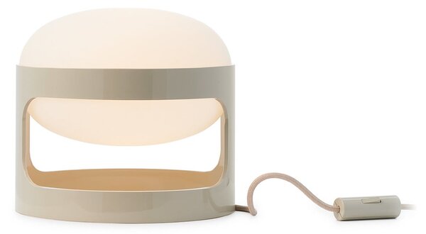 Kartell Lampa de masă KD28, gri, Ø 25 cm, E14-LED, Gri, Camera de zi / sufragerie, Plastic, Design