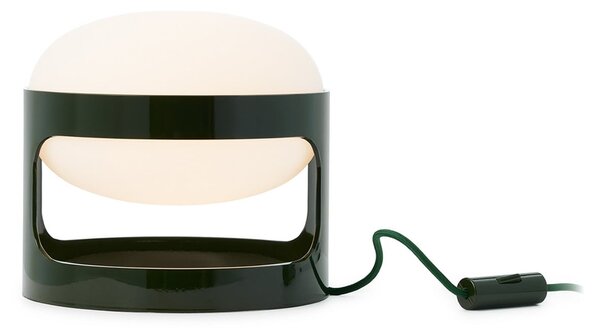 Kartell Lampa de masă KD28, verde pădure, Ø 25 cm, E14-LED, Verde, Camera de zi / sufragerie, Plastic, Design